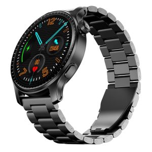 Boat Ultima Prime smartwatch with 1.43” AMOLED Display, AOD, Personalized Fitness Nudges, Functional Crown,100+ Sports Modes, Create Your Own Watchface, smartwatch for Man and Woman (Steel Black)